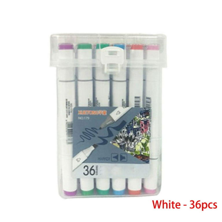 36pcs Markers Dual Tips Soft Colour Brush Pen Set Fine Art Drawing
