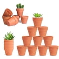 thumbnail image 1 of 20 Terracotta Pots, Mini Ceramic Plant Pots with Drainage Hole, for Cacti and Succulents Indoor, 1 of 5