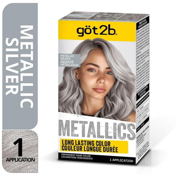 Got2b Metallics Permanent Hair Color, M71 Metallic Silver