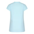 thumbnail image 5 of Aloohaidyvio Tops for Women ,Womens Fashion V Neck Leisure Short Sleeve Solid Breathable Tops, 5 of 6