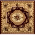 thumbnail image 2 of Rugs.com Chateau Collection Rug – 7' Square Red Medium Rug Perfect For Living Rooms, Kitchens, Entryways, 2 of 6