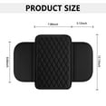 thumbnail image 6 of Upgraded Car Center Console Cover,Microfiber Leather Car Armrest Cover Cushion with 2 Storage Bags,Universal Car Armrest Storage Box Car Interior Accessories for Most Vehicles (Black), 6 of 7