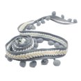 thumbnail image 1 of Ribete de felpa con flecos Sunnimix cinta bor banda DIY gris pompones para coser, 1 of 6