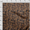 thumbnail image 3 of oneOone Rayon Rust Brown Fabric Asian Floral Sewing Material Print Fabric By The Yard 56 Inch Wide, 3 of 4