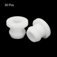 thumbnail image 3 of Uxcell 30Pcs Snap Rubber Grommet Plug Mount Dia 7.5mm ID 5mm Seal Anti-Scratch Electrical Box Cable Pipe White, 3 of 6
