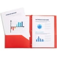 thumbnail image 6 of M·SOUTGONE 6 Pack Multicolor Plastic Folders with 3 Prongs, Ideal for School, College, Home, and Office, 6 of 9