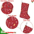 thumbnail image 5 of Christmas Stockings,Red Christmas Candy Cane Pattern Stockings Christmas,14.8'' Xmas Stockings,Christmas Party Favors,Christmas Party Decorations,Christmas Stockings Personalized, 5 of 5