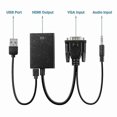 thumbnail image 4 of Vga To Hdmi Converter 1080p Hd Adapter With Audio Cable For Hdtv Pc Laptop Tv, 4 of 5