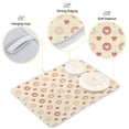 thumbnail image 4 of Heart and Circle Dish Drying Mat 16x18 Absorbent Microfiber Draining Rack Pad for Kitchen Counter Sink, 4 of 8