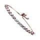 thumbnail image 4 of Guardurnaity con cordón de tenis para mujer, brazalete de circón geométrico de lujo, cadena ajustable, accesorio de moda, rosa para banquete Type2 NO2, 4 of 6