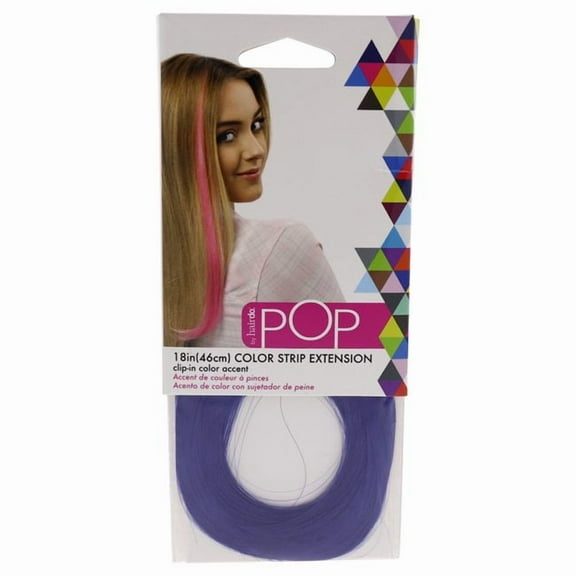 Hairdo Pop Color Strip Extension - Starry Sky Blue 18 Inch Hair Extension