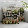 thumbnail image 3 of Farmer's Market Fresh Lemon Pillow Covers Farmhouse Decorative Linen Throw Pillow Case Cushion Cover (Fresh Lemon ), 3 of 5