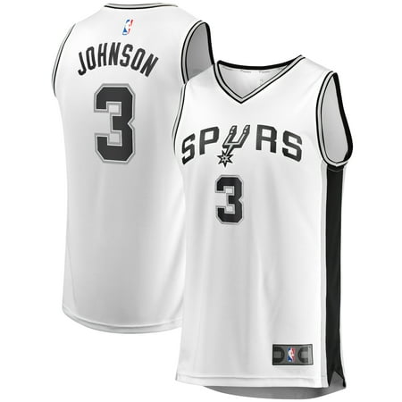 Johnson Supply San Antonio Keldon Johnson San Antonio Spurs Fanatics Branded Fast Break Replica Jersey White - Association Edition ()