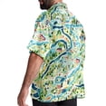 thumbnail image 3 of Atlas Men's Short Sleeve Shirts with Spread Collar Tops, Casual Printed Poplin Shirt, Button Down Short Summer Beach Shirts - Unisex, 3 of 6