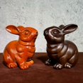 thumbnail image 2 of Rosewood carved rabbit figurine, solid wood zodiac rabbit, home living room decoration, handicraft, housewarming gift., 2 of 4