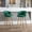 Green, variant on Set of 2, 39.73 in Tall, Gray - Chrome Footrest and Base - In Gaming Lounges - Comfortable Gaming