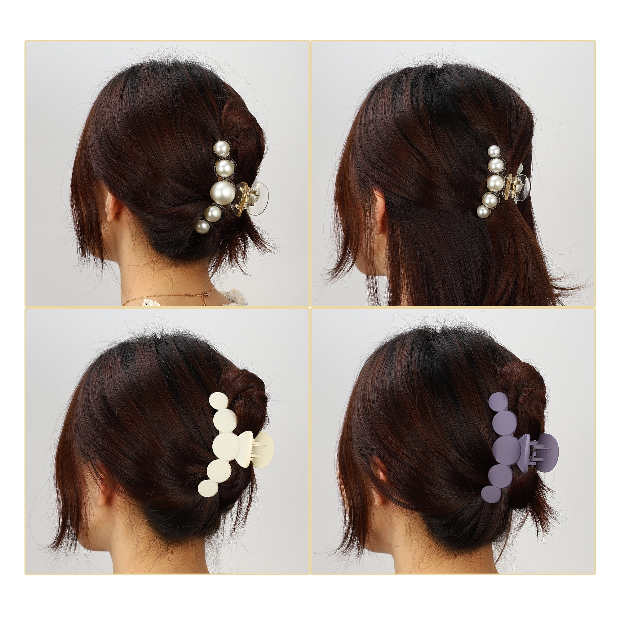 Unique Bargains Plastic Hair Claws Hair Clips Hair Barrettes 3.98" x 2.01" x 1.93"