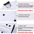 thumbnail image 2 of WARHORSEE Womens Button Down Shirt Long Sleeve Work Dress Shirts, V Neck Easy Care Stretchy Business Casual Blouses for Women, 2 of 5