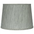 thumbnail image 2 of Urbanest French Drum Lamp Shade, Textured Flax Linen, 12x14x10", Gray, 2 of 5