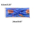 thumbnail image 3 of LTTVQM Multicolor Halloween Print Wide Bandana Head Wrap Knotted Elastic Sports Sweatband Ghost Pumpkin Hair Band, 3 of 5