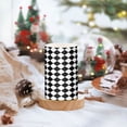 thumbnail image 2 of Yayeee Flameless Candles with Remote Flickering Battery Operated Multi Color Changing, Black and White Geometric, 2 of 7