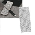 thumbnail image 4 of 1000 Grit Diamond Sharpening Stone - Durable Rectangle Knife Sharpener Plate, Honeycomb Design Whetstone for Kitchen Tools, Scissors, Garden Equipment | Lightweight Portable, 150x63mm, 4 of 9