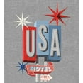 thumbnail image 2 of Americana Vintage Motel Sign Heather Gray Men's Crew Neck Short Sleeve Tee-Medium, 2 of 2