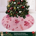 thumbnail image 6 of FMSHPON Valentines Mother's Day Hearts Lips Xmas Christmas Tree Skirt Stand Mat for Holiday Party Decoration Indoor Outdoor 36 inches, 6 of 6