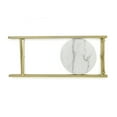 thumbnail image 3 of Stylehouse Collapsible Drink Table, Gold Metal Frame with White Marble Top, 3 of 6