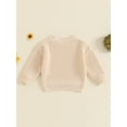 thumbnail image 3 of Toddler Baby Boy Girl Halloween Outfits Little Pumpkin Sweater Warm Knitted Long Sleeve Pullover Sweaters Tops Infant Fall Winter Knitwear, 3 of 7