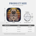 thumbnail image 3 of Haiem Pug Dog Yoga Windshield Sun Shade: Universal Foldable 2-Piece Car Front Window Sunshade - Blocks Uv Rays, And Reduces Heat,Essential Car Accessory Small, 3 of 7