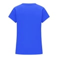 thumbnail image 5 of Asxite Toddler Tshirt Solid Color Short Sleeve Crew Neck Casual Loose Breathable Summer Tops 2-12Y, 5 of 6