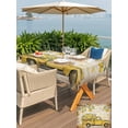thumbnail image 5 of Outdoor Tablecloth with Umbrella Hole for Patio/Picnic/Party/Camping, Lemon Truck Waterproof Table Cloth Rectangle Table Cover Washable, Summer Vintage Tropical Lemon Fruits (60"x 102"), 5 of 8