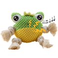 thumbnail image 1 of Frog Dog Toy Cute Soft Creative Dog Tooth Cleaning Toy Plush Rope Toy for Dogs, 1 of 10