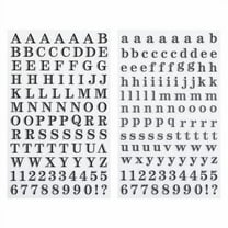 12 Packs: 213 ct. (2556 total) Black Printed Alphabet Stickers by Recollections