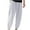 White, variant on Mlzmgr Sweatpants for Men Baggy Comfy Jogger Pants Solid Color Casual Drawstring Workout Trousers