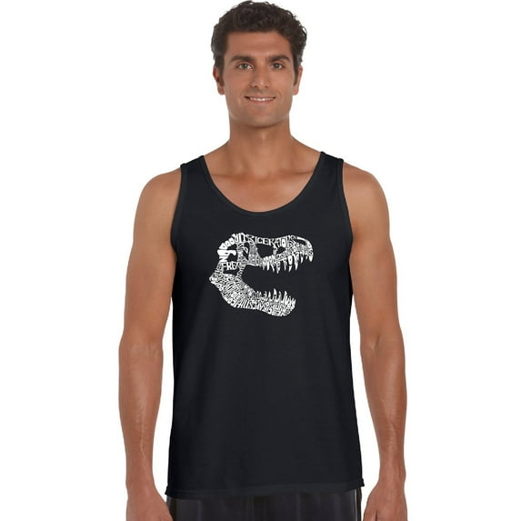 LA Pop Art Men's Word Art Tank Top - TREX