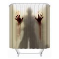 thumbnail image 1 of Decoración de cortina de ducha de Halloween, cortina de baño de fantasma de terror, lavable a máquina, tela impermeable, juego de decoración de baño con gancho ShuxiuWang 8390613551245, 1 of 1