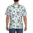 thumbnail image 2 of Naloa Bears and Tropical Leaves Men's T-Shirt Sport T-shirt Men's Basic Tee Casual Men's Shirt, Round Neck, Short Sleeves - XX-Large, 2 of 5