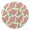 White-129, variant on Outdoor Waterproof Tablecloth with Umbrella Hole and Zipper,Pioneer Bloom Red and White Rose Round Reusable Durable Decor Table Cover for Party Picnic Patio 60×60 Inch