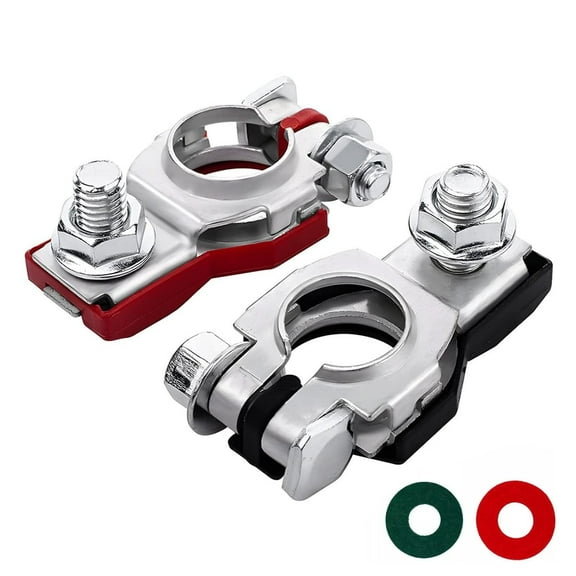 BallsFHK Battery Terminals For Nissan - Compatible For Nissan, Maxima, Rouge, Murano,243407F000,24340-7F000, 243407F001, Positive And Negative,Plastic