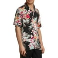 thumbnail image 3 of No Boundaries Men's Short Sleeve Tropical Resort Shirt, 3 of 4