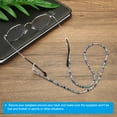 thumbnail image 5 of Uxcell Eyeglass Strap 2 Pack Adjustable Eye Glasses Holder Chains Bead String Sunglasses Eyewear Retainer Multi Colors, 5 of 6