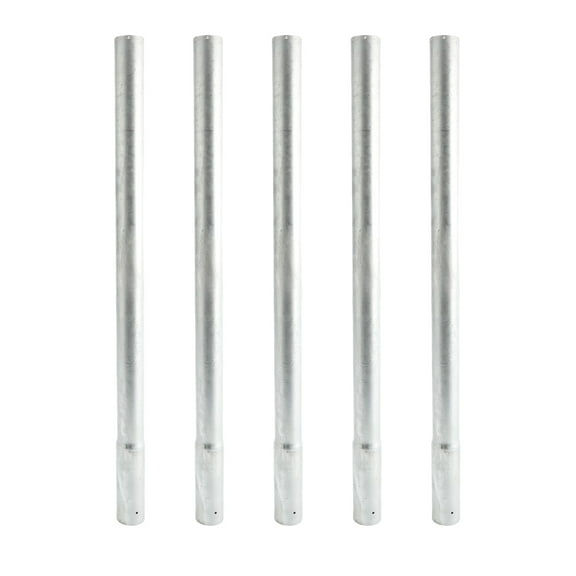 2 ft Long Chain Link Fence Post Extenders for 1 5/8" Fence Posts (Pack of 5)