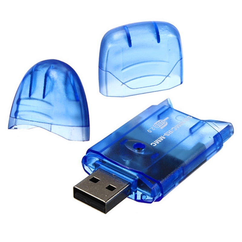 High Speed USB Memory Card Reader Writer Adapter for MMC SDHC TF UP To 64GB S ZD 