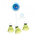 thumbnail image 3 of Bádminton Solo Entrenamiento de bádminton Principiantes Niños Niñas 3 pelotas Autopráctica Autoentrenamiento para fitness Juego en interiores Azul, 3 of 8