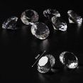 thumbnail image 2 of 1000 diamantes de plástico brillantes para fiestas, confeti de boda transparente blanco de 6 mm, 2 of 8