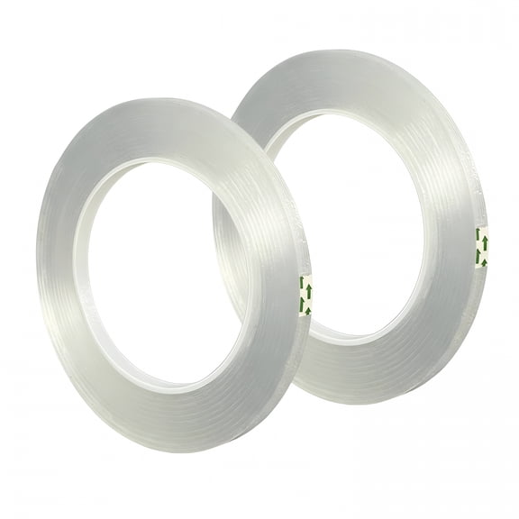 CCOCC Clear Floral Tape,Waterproof Floral Tape 1/4 inches Wide Floral Vase Tape for Flower Bouquets and Flower Supplies Craft 2 Rolls Clear Florist Tape for Wrapping,DIY Crafts (216Ft Per Roll)