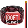 thumbnail image 1 of Cable eléctrico Energeaster 14 AWG 100 pies 2 conductores rojo negro, 1 of 7