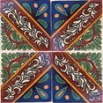 thumbnail image 2 of 6x6 Morelia Talavera Mexican Tile, Set of 4 pcs, 2 of 3
